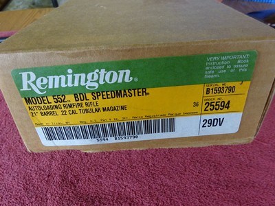 REMINGTON MODEL 552 BDL SPEEDMASTER DELUXE NEW IN THE BOX - Image 2 of 15