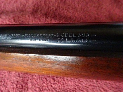 WINCHESTER MODEL 69-A TARGET 22 LONG RIFLE ONLY OUTSTANDING ORIGINAL CONDITION - Image 10 of 15