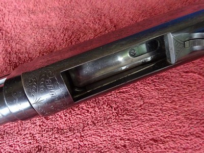 REMINGTON MODEL 29E FACTORY ENGRAVED 12 GAUGE TRAP - Image 4 of 13