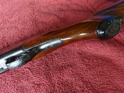 REMINGTON MODEL 29E FACTORY ENGRAVED 12 GAUGE TRAP - Image 5 of 13
