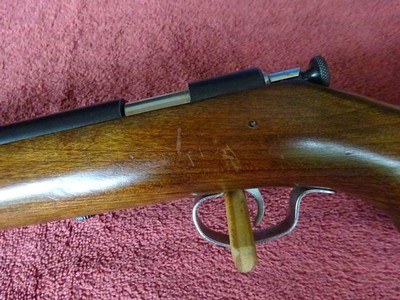 WINCHESTER MODEL 67-A SINGLE SHOT BOLT ACTION RIFLE 100% ORIGINAL BLUE - Image 1 of 14
