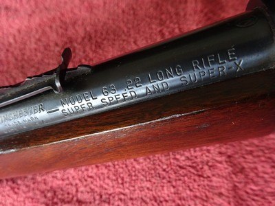 WINCHESTER MODEL 63 EXCELLENT ORIGINAL CONDITION - Image 13 of 14