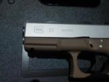 Glock 23 40 S&W TCC Coated FDE & Satin Alum NEW - 3 of 3