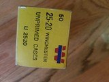 Winchester Unprimed Cases 25 20 - 2 of 4