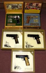 1911 WWI &WWII COMMERATIVE FIVE GUN SET - 1 of 6