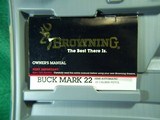 BROWNING BUCK MARK 5.5" Nickel Target 22LR Excellent Condition - 11 of 11