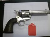 Colt 1873 SAA Circa 1892 Colt Frontier Six Shooter Nickel Plated 44-40 - 5 of 5
