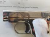 Colt Model 1908 25 ACP With Factory Pearl Grips and Factory Letter - 8 of 8