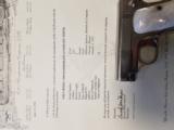 Colt Model 1908 25 ACP With Factory Pearl Grips and Factory Letter - 4 of 8