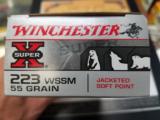 223 WSSM Winchester Ammo 55gr JSP - 1 of 2