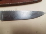 Custom Turpin Damascus Fixed Blade - 3 of 7