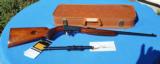 Browning Belgium 22 lr Wheel Sight 1957 99% all factory original !! Early Small Hartmann Case !! Factory Weaver Scope!! - 1 of 6