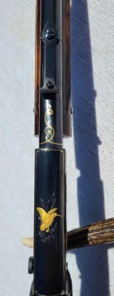 Browning Trombone .22 Angelo Bee Engraved with Gold Animals - 6 of 7