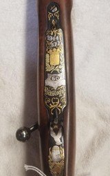 Dumoulin Armourier Belgium Mauser 300 Win MagJean Diet & Angelo Bee Engraved - 3 of 12