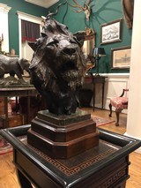 "Lion Head" Bronze Sculpture by Dennis P. Anderson - 2 of 2