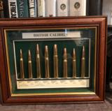 Framed British Caliber Display - 1 of 1