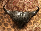 Cape Buffalo bronze skull by Mike Barlow - 3 of 3