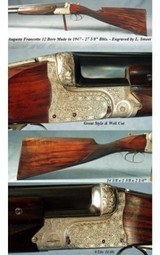 Aug. Francotte (1947) Smeets-engraved 12 ga. O/U - 2 of 2