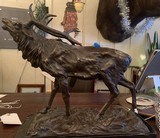 Bronze Elk Sculpture (P.J. Mene) - 1 of 4