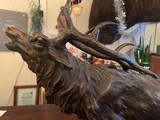 Bronze Elk Sculpture (P.J. Mene) - 3 of 4