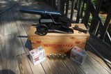 Winchester 1898 10 ga. Signal Cannon, Breech Loading in Original Wooden Case, As New - 1 of 6