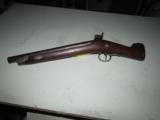 Antique Custom Belgian Early 1800s Short Gun, Black Powder Rifle w/ Octigon Short Barrel. - 2 of 6