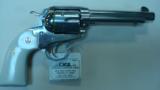 MINT RUGER NEW VAQUERO BISLEY STAINLESS IN 45LC 5 1/2