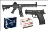 SMITH AND WESSON S&W M&P22 COMPACT (108390) + M&P15-22 (811033) .22LR
*** SALE ***
- 1 of 3