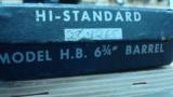 RARE HI STANDARD HB 22CAL PISTOL IN ORIG BOX - 3 of 3