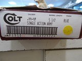 COLT SAA ALL BLUE 44-40 ALL BLUE NEW IN BOX UNTURNED W/ IVORY - 3 of 3