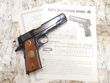 COLT 1911 WWI COMMEMORATIVE 1967 YEAR CHATEAU THIERRY .45ACP AS NEW IN BOX! - 5 of 6