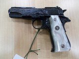 FACTORY ENGRAVED LLAMA IIIA 380ACP LIKE NEW - 1 of 2