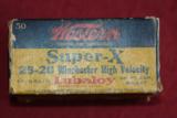 WESTERN 25-20 SUPER-X WINCHESTER HIGH VELOCITY. FULL BOX - 1 of 6