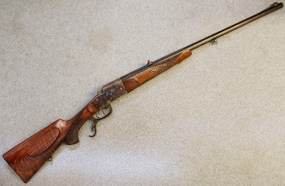 German ~ Falling Block Stalking Rifle ~ 8.15x46R - Image 1 of 2