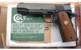 Colt MK IV Series 70 Gold Cup National Match in Excellent Condition with .22 Conversion Kit - 4 of 5