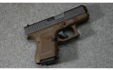 Glock, Model 27 Gen 4 Sub-Compact Dark Earth Two-Tone Semi-Auto Pistol, .40 Smith and Wesson - 1 of 2