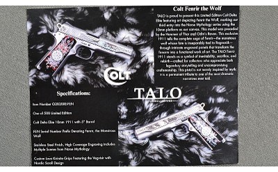 Colt ~ Delta Elite Fenrir Talo ~ 10mm Auto - Image 7 of 7