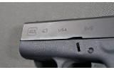 Glock ~ 43 ~ 9mm Luger - Image 3 of 3