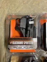 (5) Blackhawk Serpa Concealment Holsters RH Glock/Ruger/Springfield/Taurus - 3 of 11