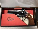 Colt Python 4” Royal Blue 1971 Exc cond W/Orig Box - 1 of 14
