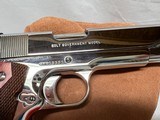 Colt 1911 Custom Government .45 ACP Bright Stainless Steel Boxed - 3 of 9