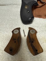 TWO Smith & Wesson Model 36 revolvers no dash one blue 7 one nickel W/ Two sets grips - 6 of 15