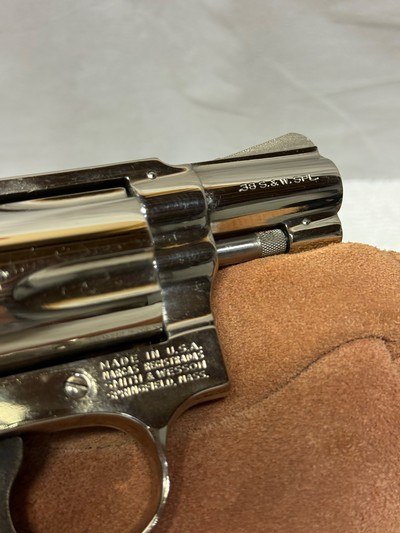 Smith & Wesson Model 36 Polished Nickel Bobbed hammer NICE! - Image 6 of 12