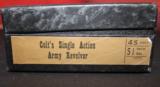 SECOND GENERATION .45 COLT SINGLE ACTION ARMY 5 1/2 INCH AS NEW IN BOX - 3 of 11