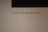 EDWARD CURTIS
"SUNSET IN NAVAJO LAND" 1904 1 OF APPROX. 272 PRINTED - 4 of 5