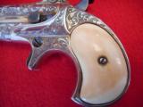 EXTRAORDINARY CASED AND ENGRAVED REMINGTON DERRINGER PISTOL - 11 of 12