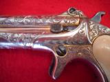 EXTRAORDINARY CASED AND ENGRAVED REMINGTON DERRINGER PISTOL - 9 of 12