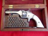 Cased & Identified Antique Smith and Wesson Model 1, 2nd Issue 22 Revolver to Civil War Solder - 1 of 13