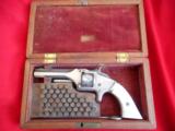 Cased & Identified Antique Smith and Wesson Model 1, 2nd Issue 22 Revolver to Civil War Solder - 2 of 13