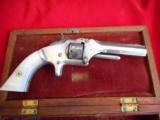 Cased & Identified Antique Smith and Wesson Model 1, 2nd Issue 22 Revolver to Civil War Solder - 6 of 13